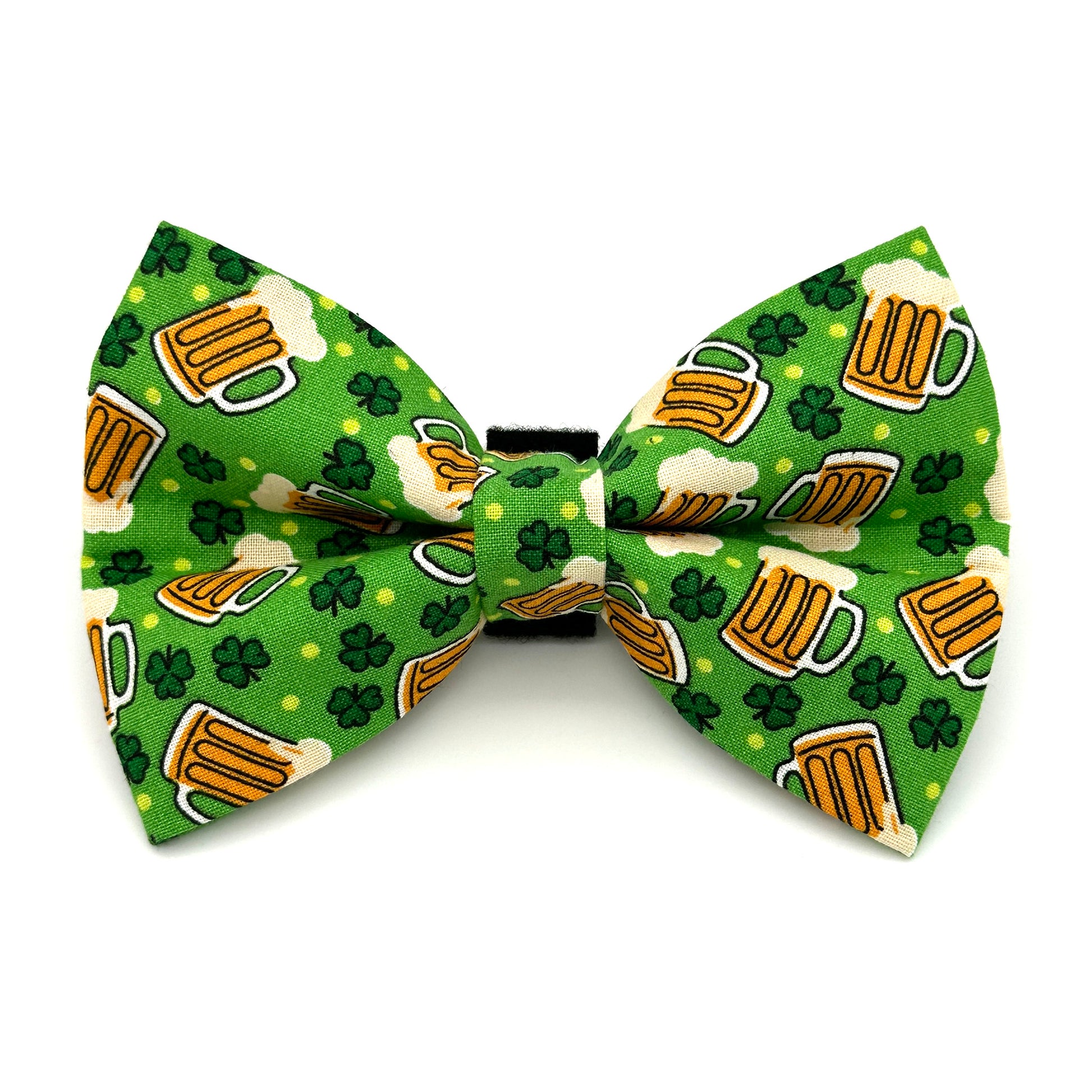 Beer and Shamrocks Dog Bow Tie 