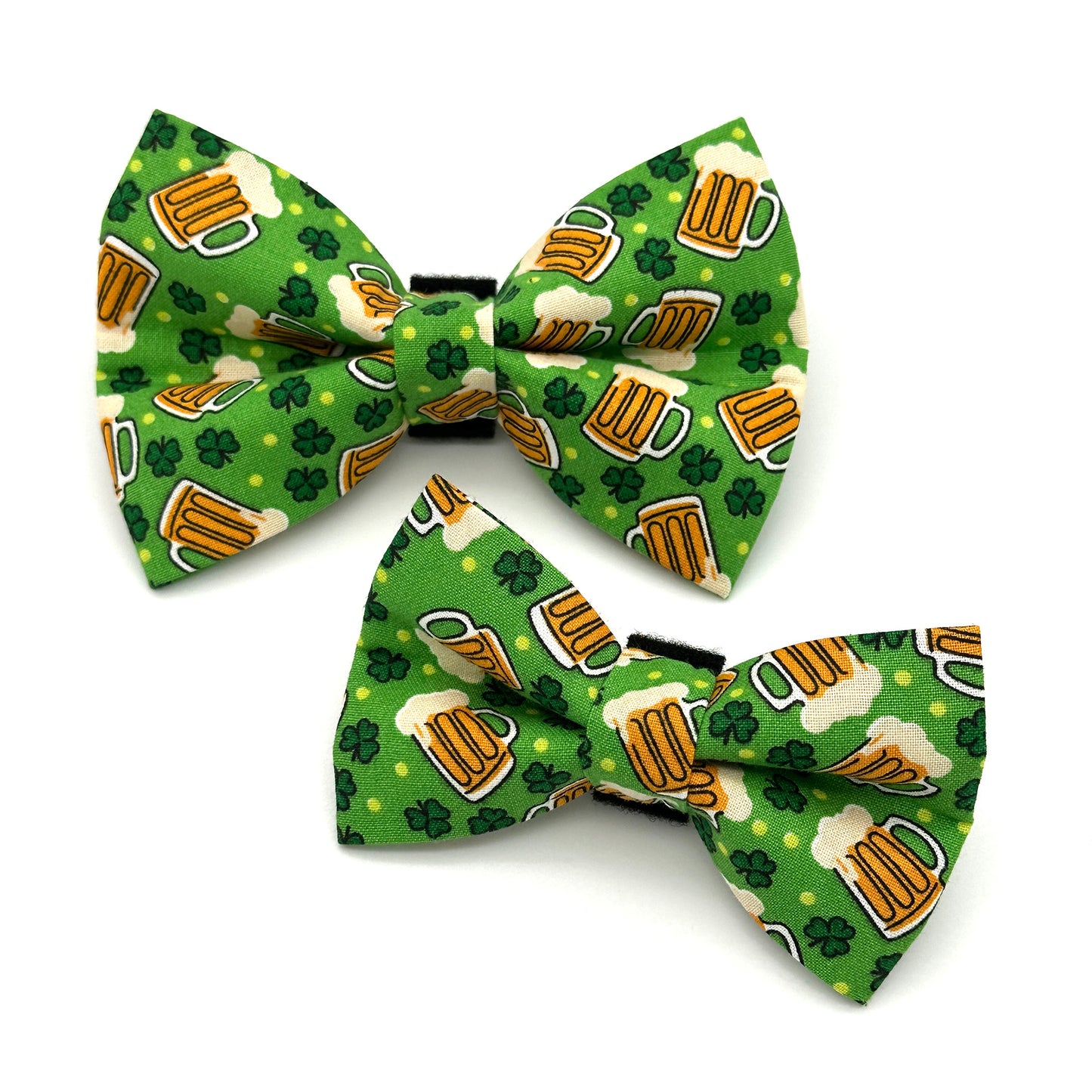 Beer and Shamrocks Dog Bow Ties