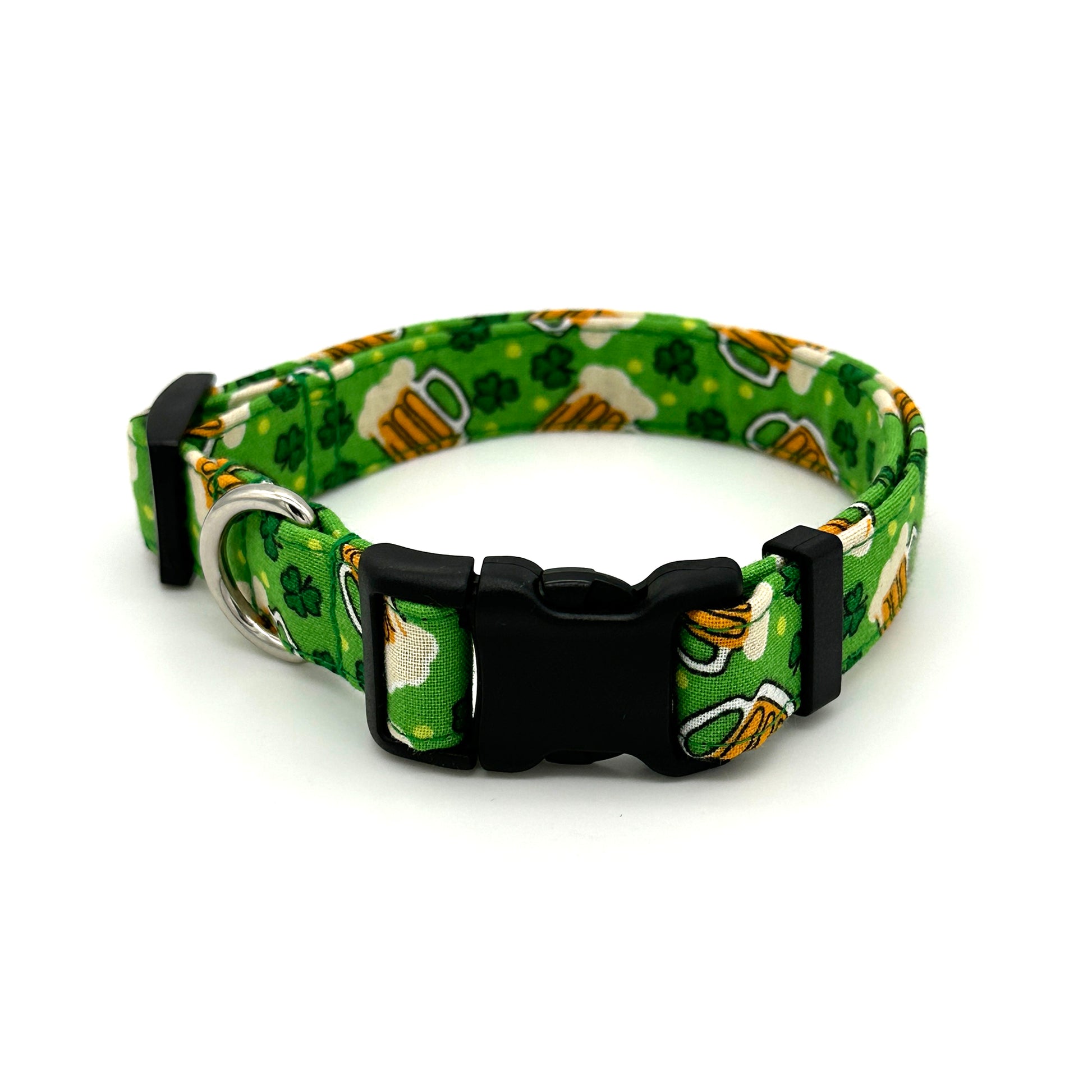 Beer and Shamrock Dog Collar