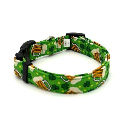 Beer and Shamrock Dog Collar