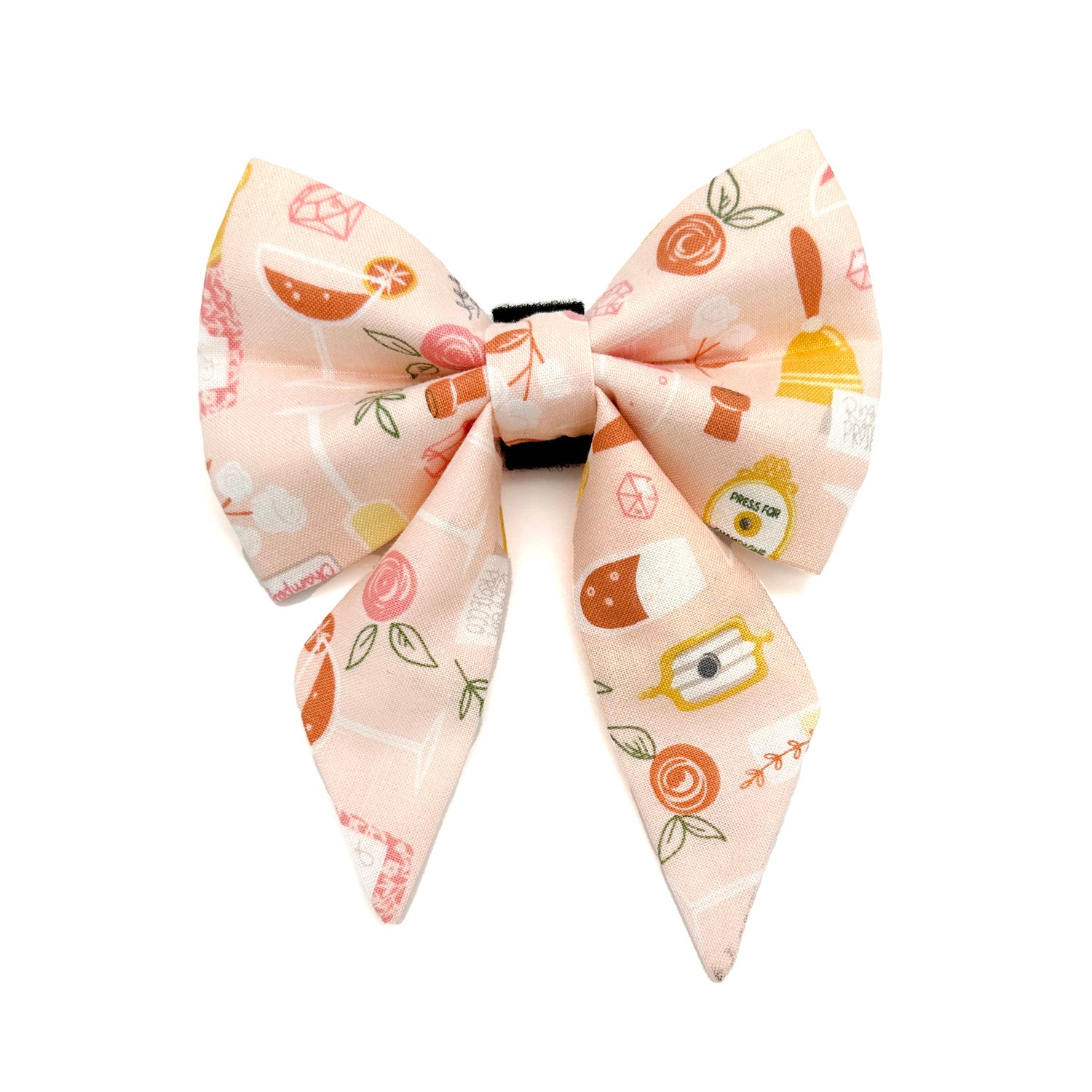 Champagne Sailor Dog Bow 