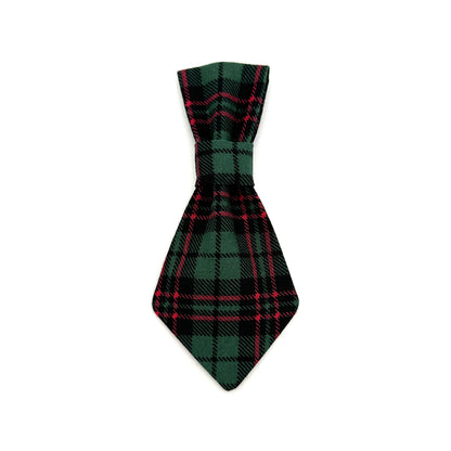 Green Tartan Dog Tie