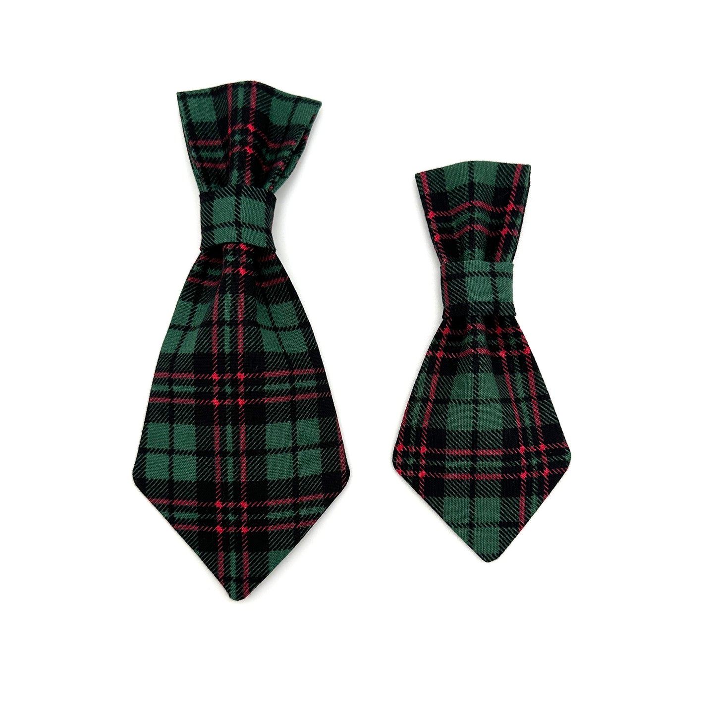 Green Tartan Dog Tie