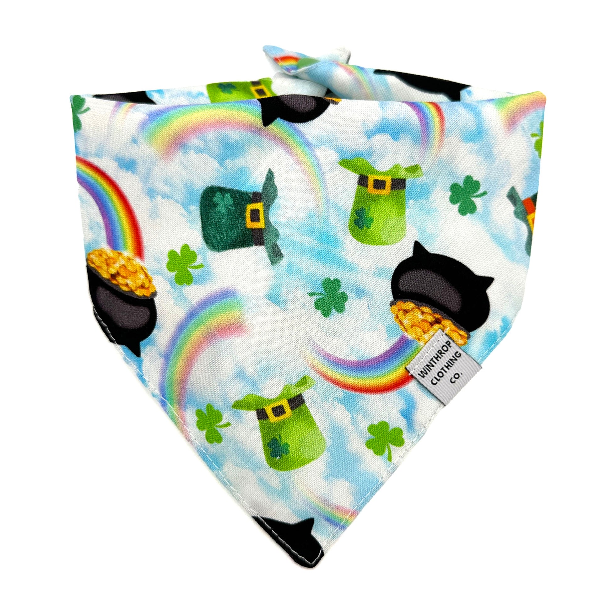 Lucky Pot of Gold Dog Bandana 