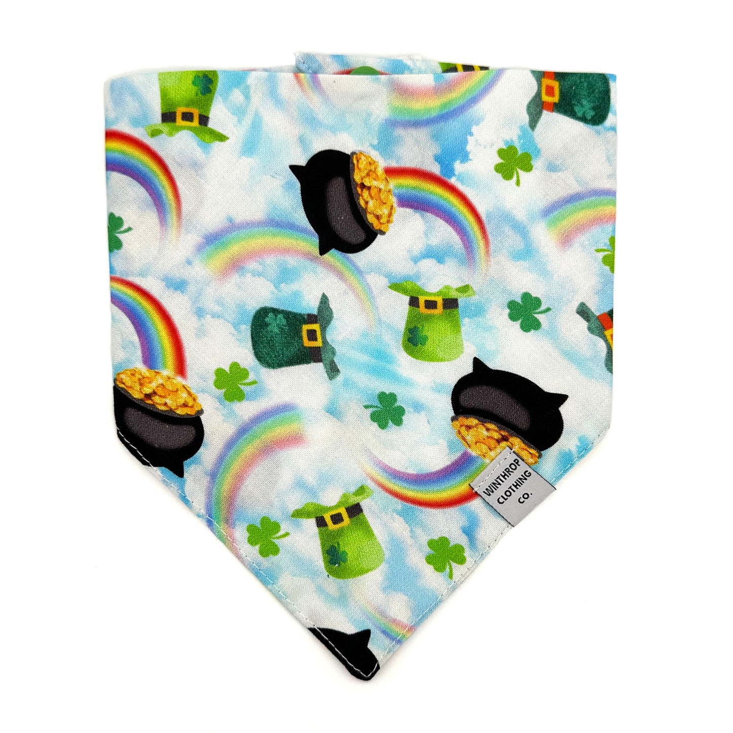 Lucky Pot of Gold Dog Bandana 