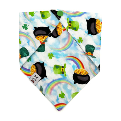 Lucky Pot of Gold Dog Bandana 