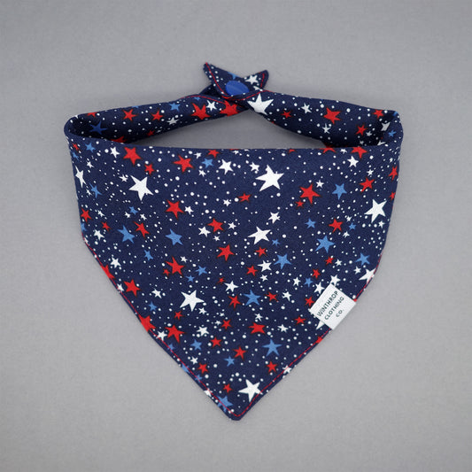 Navy Star Spangled Dog Bandana