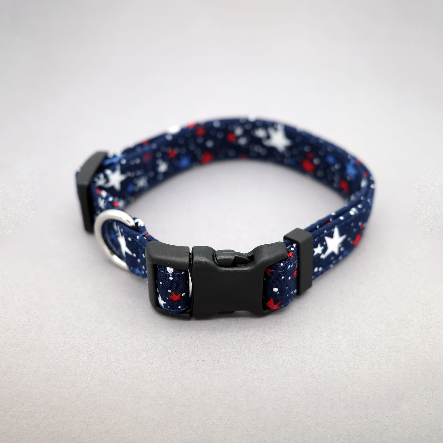 Navy Star Spangled Dog Collar 