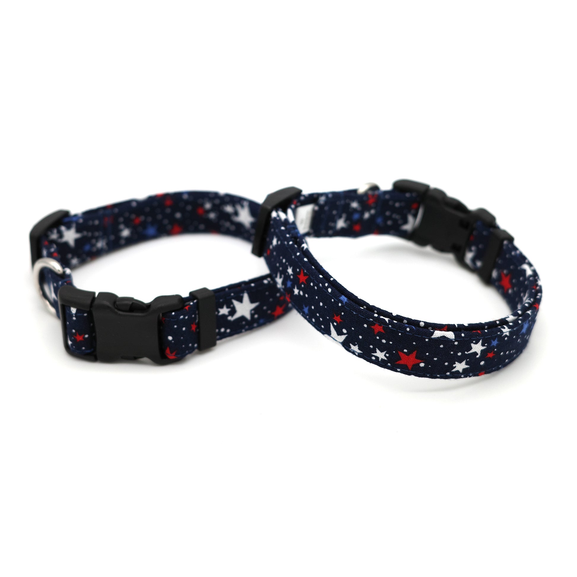 Navy Star Spangled Dog Collar 