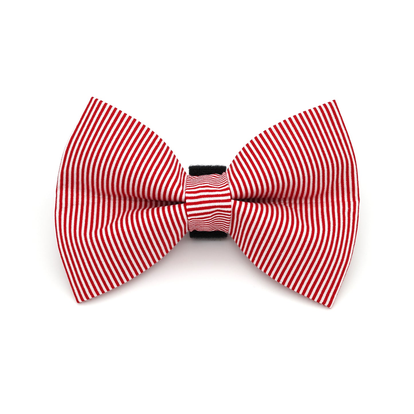 Red Pinstripe Dog Bow Tie