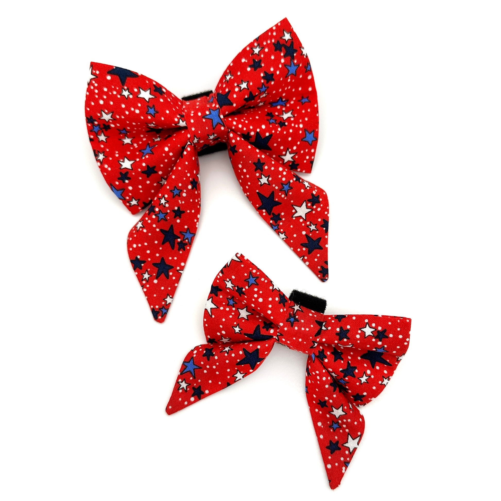 Red Star Spangled Sailor Dog Bow