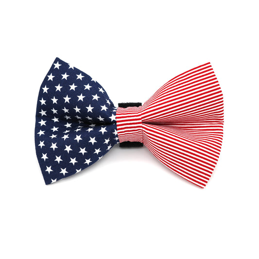 Stars and Stripes Dog Bow Tie 