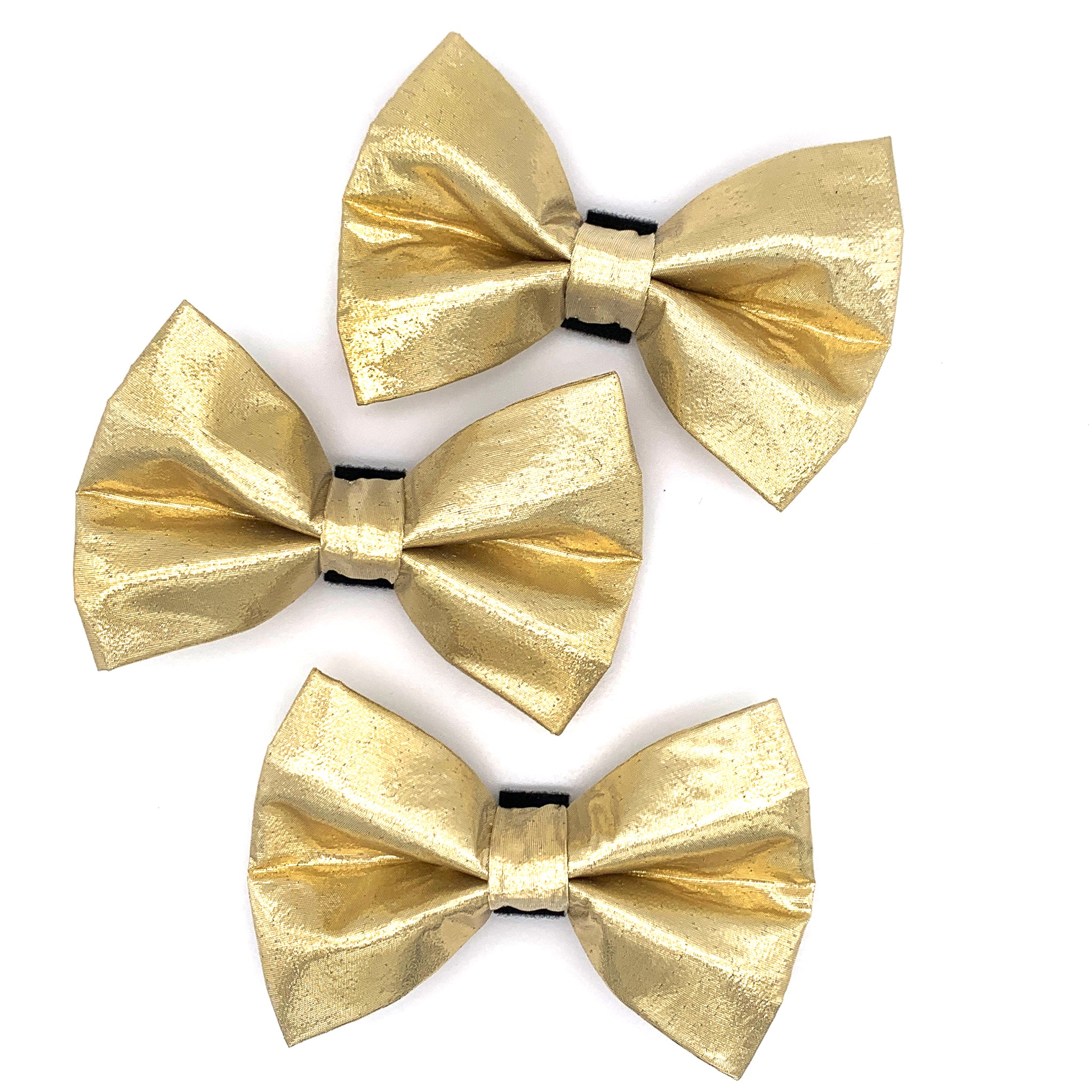 Gold dog bow sales tie