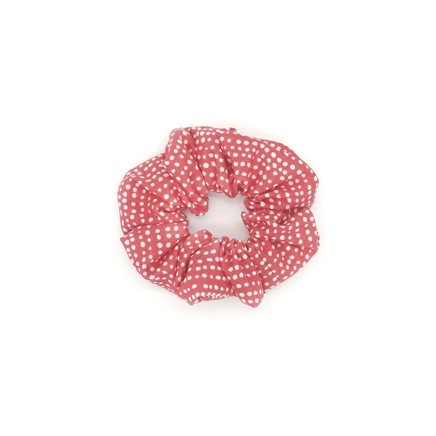 Red Polka Dot Hair Scrunchie